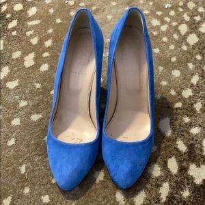 J.Crew blue suede pumps!